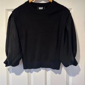 DKNY Elegant Black Knit Top